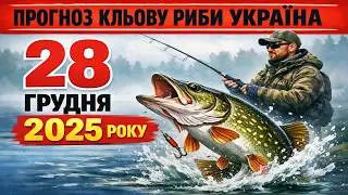 ПРОГНОЗ КЛЬОВА в Україні на 28 грудня 2025 року. Бросай все і на рибалку!