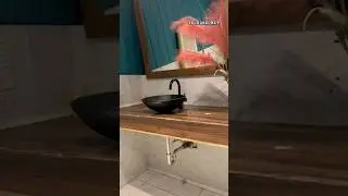 Bathroom Plumbing Washbasin with P-Trap | Counter top Washbasin | Black Matt Plumbing Gadgets |