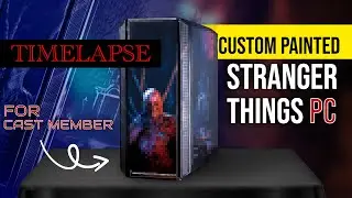 Custom painting Vecna on a Gaming PC for Stranger Things season 5 - airbrush painting Speed painting