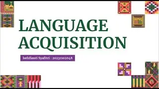 Luthfianti Syafitri | 048 | Language Development of Children from Families of Internationality