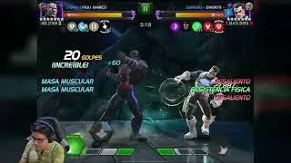 Gentle vs Punisher en guerras de alianza nodo 1 inmune a aturdimiento | MCOC