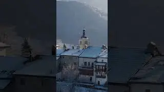 🏰 FAIRYTALE Swiss Medieval Castle | Drone Over Snowy Gruy&egrave;res Switzerland #switzerland #aerial