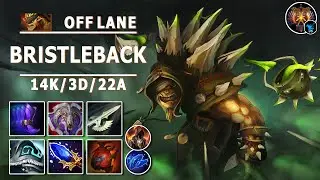 Bristleback Off Lane | 7.30c | Super Tanking & Damage | Dota 2 Immortal Gameplay