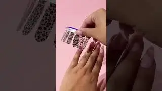 How To Apply Nail Polish Strips over Gel Tips