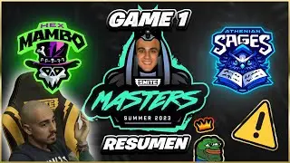 RESUMEN DE MI PARTIDA EN EL SMITE SUMMER MASTERS | Julio | Hex Mambo VS Athenian Sages (Game 1)