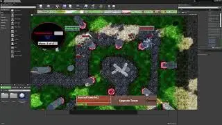 Template of game in genre of Tower Defense on Unreal Engine 5