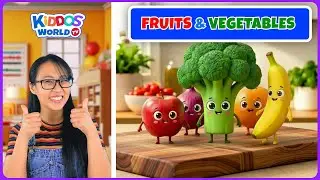 Learning Fruits and Vegetables | Fun Kids Lesson with Miss V