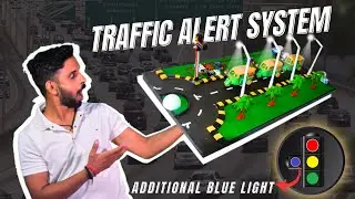 Traffic Light Project Working Model with Traffic Alert system | New Idea for Inspire Award