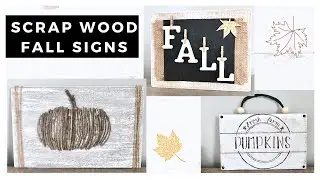Unbelievable Easy Fall Signs Made Out of Scraps * Fall Decor DIY * BlondieNextDoor