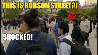 Robson Street Walking Tour! Vancouver BC 🇨🇦 Virtual Tour!