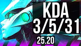 NAMI & Hwei vs MEL & Vel'Koz (SUP) | 3/5/31 | EUW Master | 25.20