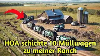 HOA schickte 10 Müllwagen zu meiner Ranch – sie sagten, das passiert, wenn ich nicht kooperiere
