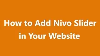 How to Add Nivo Slider in Your Website . how to use nivo slider bangla tutorial