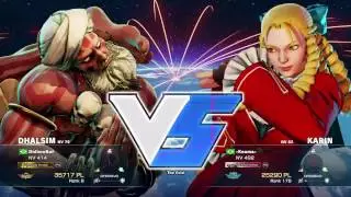 SFV - DidimoKof (Dhalsim) VS -Keoma- (Karin) RANKED MATCHES (Season 2)