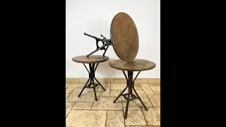 Collection of Vintage Industrial Factory Side Tables