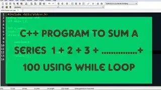 Sum of Series from 1 to 100 through While Loop || TPS LearningHUB