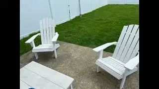 PolyTEAK Traditional Element Adirondack Chair Adult-Size, Weather Resistant, Made from Special