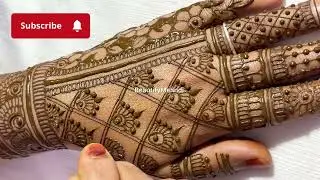 Simple Mehndi design front hand /mendini design /best cone designs /henna mehandi design /mehendi