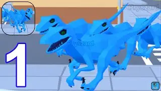 Dino Crowd - Gameplay Walkthrough Part 1 Dino Army Commander Game (iOS,Android)