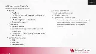 RxApply to Pharmacy School Webinar Part 4 - Activities + Achievements