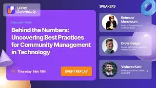 Behind the Numbers: Uncovering Best Practices for Community Management in Technology