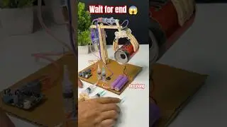 Hydraulic Robotic Claw Arm 🤖 | DC Motor Powered Smart Robot Hand | DIY Engineering #Shorts #robotics