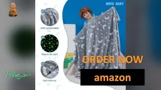 Novo Baby Queen Size Glow in The Dark Blanket (Floral)