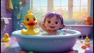 Splish, Splash, A Rainbow Bath | Fun Water Rhyme for Kids | Nursery Rhymes & Songs