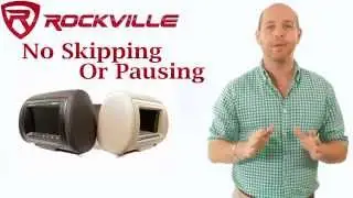 Rockville RDP711 7&rdquo; Car Headrest Monitors With DVD Player, USB, HDMI, Games, And SD