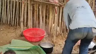 Older Sister Brings Her Two Children to Harvest Rice to Earn Money for Food | Emotional Story