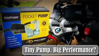 Rocky Creek MotoPressor Pocket Pump Review. World's #1 12v Motorcycle Tire / Tyre Compressor?