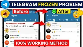 Telegram account frozen problem | your account is frozen telegram | how to unfreeze telegram account