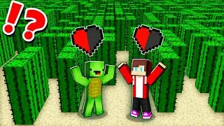 JJ and Mikey But With Only Half a Heart in Minecraft!? Maizen