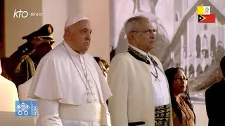 Cérémonie de bienvenue au Palais présidentiel Nicolau Lobato à Dili - Timor oriental