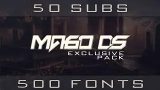 500 Fonts | Fonts Pack | 50 SUBS