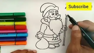 How to Draw Santa Claus Step by Step  Easy Christmas Drawing Tutorial