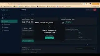staking walkthrough video on Lumera Hub