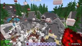 Tnt cannon bomb but house Minecraft part 2