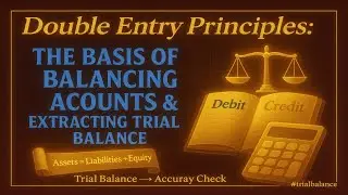 Double Entry Principles: The BASIS of Balancing accounts and extracting trial balance