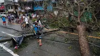 China's First Typhoon 2022!Typhoon chaba strike Hong Kong and Southern china