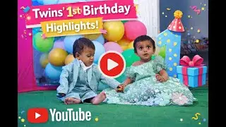 Kishi & Krish Twins Birthday Highlights #shortsvideo #short #birthday #ytshorts #yt #baby