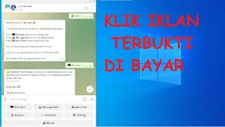 Klik Iklan Pakai Click Bot Telegram di Bayar Uang Crypto Terbukti LEGIT Withdraw di Indodax