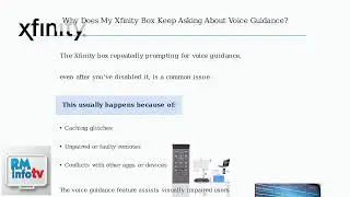 Как исправить ошибку Xfinity Box, которая постоянно спрашивает о голосовых подсказках &mdash; Отключите...