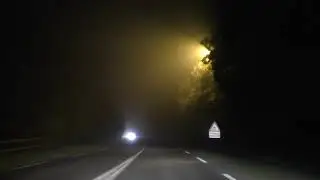 Night Drive From 22200 Gr&acirc;ces To 22160 La Croix Tasset, C&ocirc;tes d'Armor, France 15th November 2018