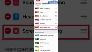 Add inbuilt Screen Recording feature to Control Center on your iPhone or iPad #shorts #ios #ios16