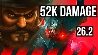 GANGPLANK vs MORDEKAISER (TOP) | 52K damage | KR Master | 26.2