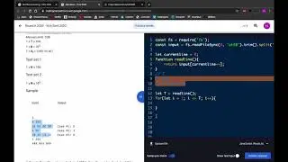Using Javascript to read input in Google's Kickstart and Codejam