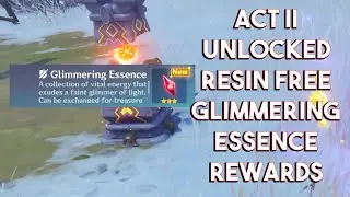 The Chalk Prince & The Dragon Genshin Impact Act 2 Event Gameplay - Glimmering Essence Rewards