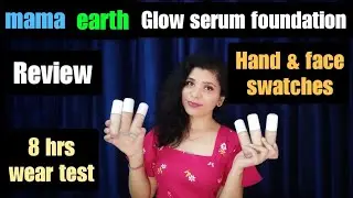 mamaearth foundation with vitamin C | Light weight, long stay perfect coverage foundation