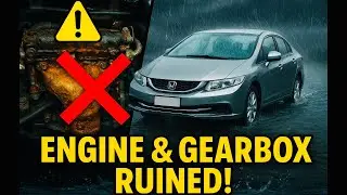 Water Damage Engine & Transmission EXPOSED! 2015 Honda Civic Rebirth Destroyed After Parking in Rain